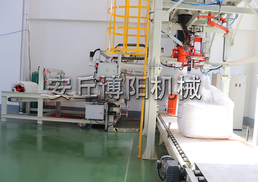 锂电池粉全自动吨袋包装机工作流程 粉料全自动定量包装秤特点