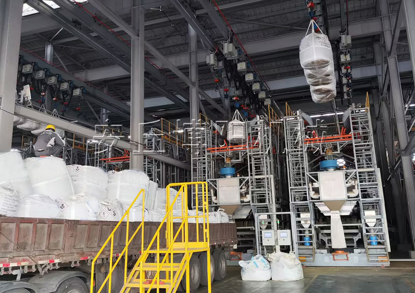 磷铵全自动吨袋破袋机 1吨粉料全自动吨袋拆袋机厂家