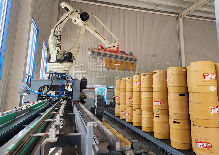 推进式自动装车机：啤酒桶装车作业的智能化革命